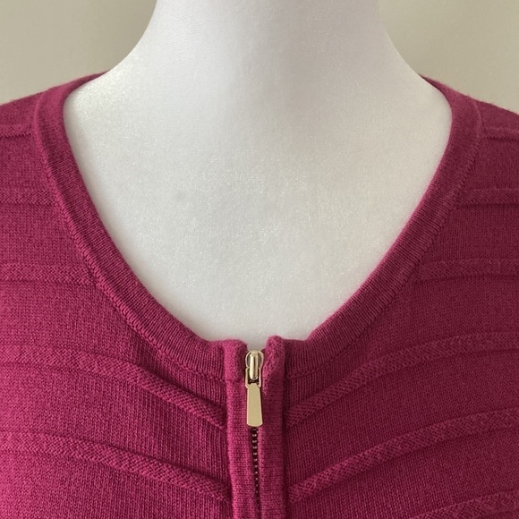 Ann Taylor Factory XL sweater zip up purple - Picture 7 of 11